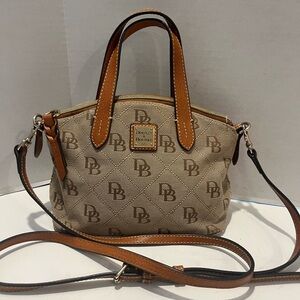 Dooney & Bourke Signature Tan and Brown Womens Bag